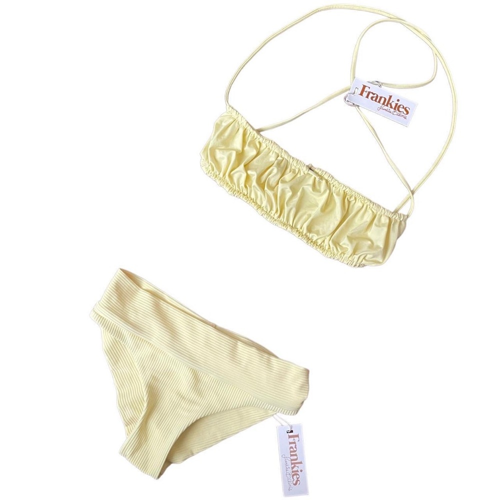 SUPER CUTE FRANKIES BIKINIS YELLOW 2PC SET